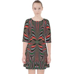 Abstract Art Fractal Art Pattern Pocket Dress by Sudhe