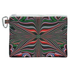 Abstract Art Fractal Art Pattern Canvas Cosmetic Bag (xl) by Sudhe