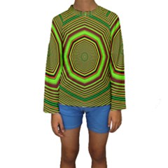 Fractal Artwork Idea Allegory Kids  Long Sleeve Swimwear by Sudhe