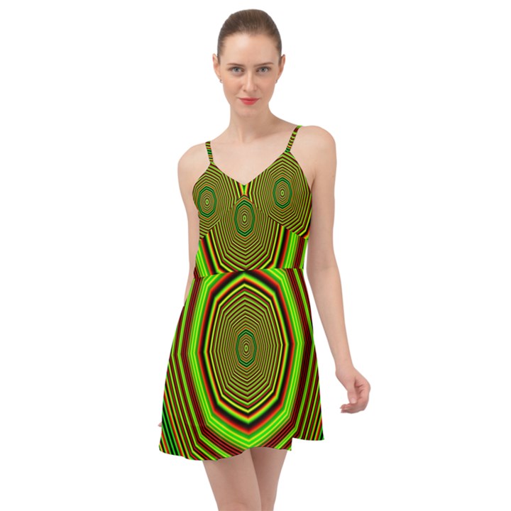 Fractal Artwork Idea Allegory Summer Time Chiffon Dress