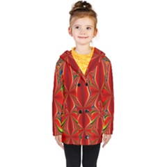 Abstract Abstract Art Fractal Kids  Double Breasted Button Coat