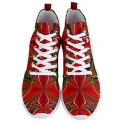 Abstract Abstract Art Fractal Men s Lightweight High Top Sneakers