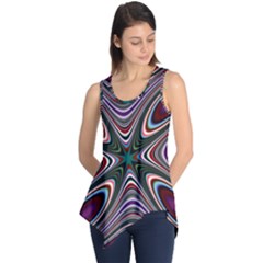 Abstract Artwork Fractal Background Sleeveless Tunic by Sudhe