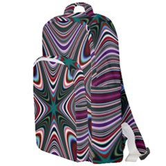 Abstract Artwork Fractal Background Double Compartment Backpack by Sudhe