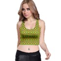 Background Pattern Geometrical Racer Back Crop Top View1