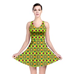 Background Pattern Geometrical Reversible Skater Dress by Sudhe