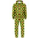 Background Pattern Geometrical Hooded Jumpsuit (Men)  View1