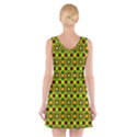 Background Pattern Geometrical V-Neck Sleeveless Dress View2