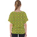 Background Pattern Geometrical V-Neck Dolman Drape Top View2