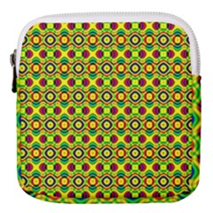 Background Pattern Geometrical Mini Square Pouch by Sudhe