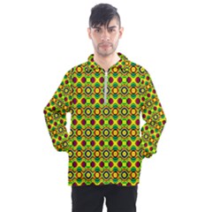 Background Pattern Geometrical Men s Half Zip Pullover