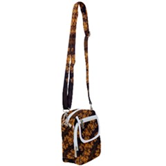 Abstract Fractal Pattern Artwork Flora Shoulder Strap Belt Bag