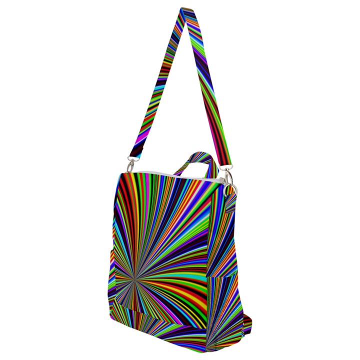 Background Design Pattern Colorful Crossbody Backpack