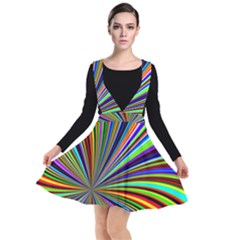 Background Design Pattern Colorful Plunge Pinafore Dress by Sudhe