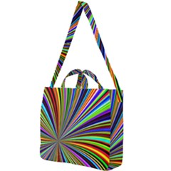 Background Design Pattern Colorful Square Shoulder Tote Bag by Sudhe