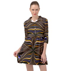 Abstract Art Fractal Unique Pattern Mini Skater Shirt Dress