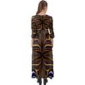 Abstract Art Fractal Unique Pattern Button Up Maxi Dress View2