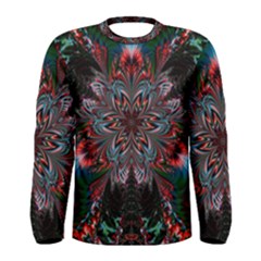 Abstract Flower Artwork Art Men s Long Sleeve Tee