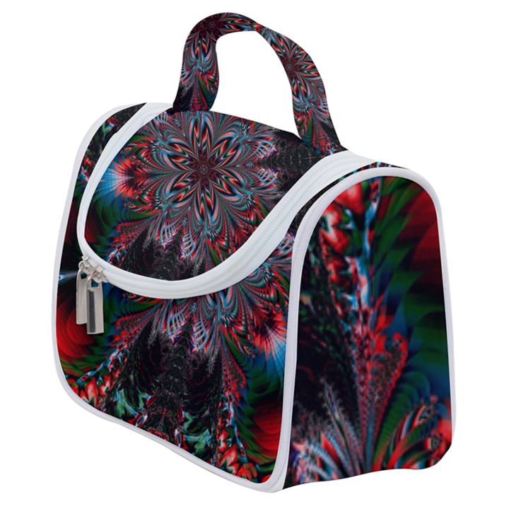 Abstract Flower Artwork Art Satchel Handbag