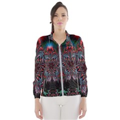 Abstract Flower Artwork Art Women s Windbreaker