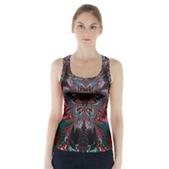 Abstract Flower Artwork Art Racer Back Sports Top by Sudhe