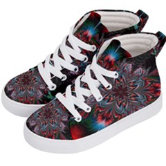 Abstract Flower Artwork Art Kids  Hi-top Skate Sneakers by Sudhe