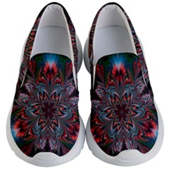 Abstract Flower Artwork Art Kids  Lightweight Slip Ons