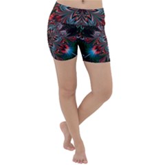 Abstract Flower Artwork Art Lightweight Velour Yoga Shorts