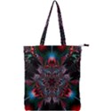 Abstract Flower Artwork Art Double Zip Up Tote Bag View1