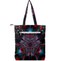 Abstract Flower Artwork Art Double Zip Up Tote Bag View2