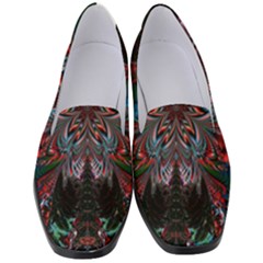 Abstract Flower Artwork Art Women s Classic Loafer Heels