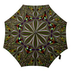 Abstract Art Fractal Pattern Hook Handle Umbrellas (small) by Sudhe