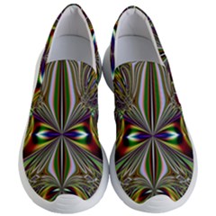 Abstract Art Fractal Pattern Women s Lightweight Slip Ons by Sudhe