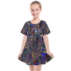 Art Design Colors Fantasy Abstract Kids  Smock Dress by Sudhe