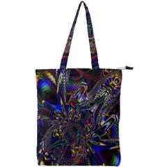 Art Design Colors Fantasy Abstract Double Zip Up Tote Bag by Sudhe