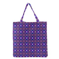 Background Pattern Geometrical Grocery Tote Bag by Sudhe