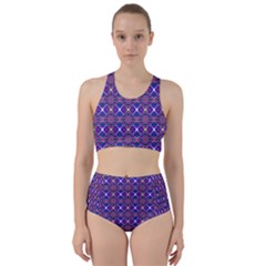 Background Pattern Geometrical Racer Back Bikini Set by Sudhe