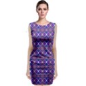 Background Pattern Geometrical Sleeveless Velvet Midi Dress View1