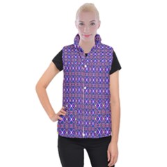 Background Pattern Geometrical Women s Button Up Vest by Sudhe