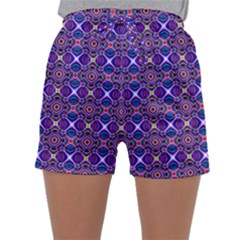 Background Pattern Geometrical Sleepwear Shorts by Sudhe