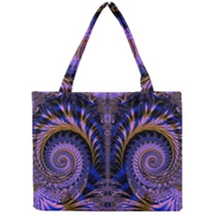 Abstract Fractal Pattern Artwork Mini Tote Bag by Sudhe