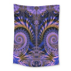 Abstract Fractal Pattern Artwork Medium Tapestry by Sudhe