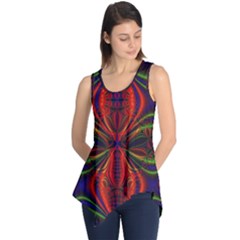 Abstract Art Fractal Sleeveless Tunic by Sudhe