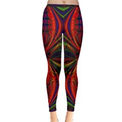 Abstract Art Fractal Inside Out Leggings by Sudhe