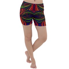 Abstract Art Fractal Lightweight Velour Yoga Shorts by Sudhe