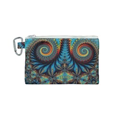 Abstract Art Fractal Creative Canvas Cosmetic Bag (small)