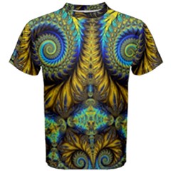 Abstract Art Fractal Creative Men s Cotton Tee by Sudhe