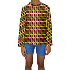 Rby-3-6 Kids  Long Sleeve Swimwear by ArtworkByPatrick