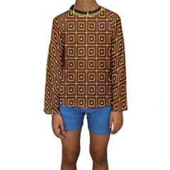 Rby-3-7 Kids  Long Sleeve Swimwear by ArtworkByPatrick