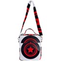 Star Black Red Button  Crossbody Day Bag View3